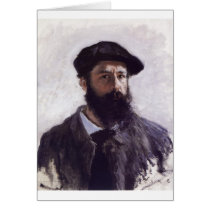 Claude Monet - Self-portrait in Beret 1886 Greeting Cards
