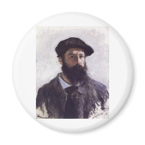 Claude Monet - Self-portrait in Beret 1886 Fridge Magnets