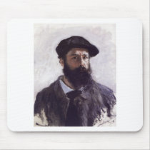 Claude Monet - Self-portrait in Beret 1886 Mouse Pad