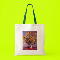 Claude Monet Sunflowers bags