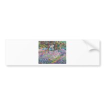 Claude Monet - The Artist's Garden at Givern Bumper Sticker