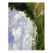 Claude Monet The Basin at Argenteuil 1872 Techniqu Post Cards