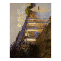 Claude Monet The Railway Bridge at Argenteuil Le P Post Card