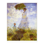 Claude Monet - The Woman With The Parasol Post Cards