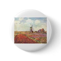 Claude Monet Tulips in Holland Pin