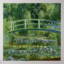 Claude Monet Water Lilies and Japanese Bridge Posters