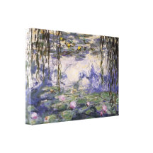 Claude Monet - Water Lilies in pond Canvas Print