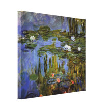 Claude Monet - Water lilies in pond Canvas Prints