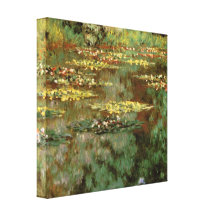 Claude Monet - Water Lilies landscape Stretched Canvas Print