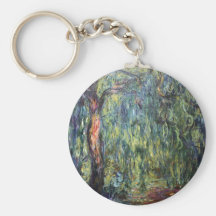 Claude Monet Weeping Willow Key Chain