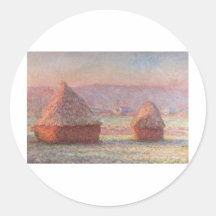 Claude Monet - White Frost Sunrise Stickers