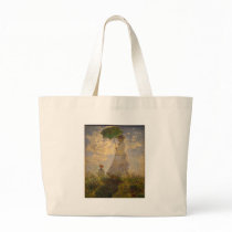 Claude Monet: Woman with a Parasol, 1875 Canvas Bag