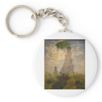 Claude Monet: Woman with a Parasol, 1875 Keychains
