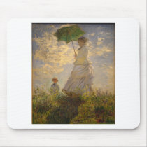 Claude Monet: Woman with a Parasol, 1875 Mouse Pad