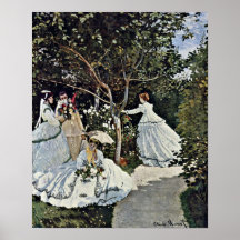 Claude Monet - Women in the Garden Print