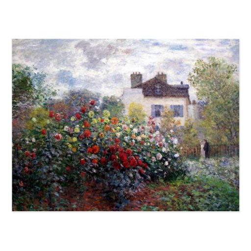 Claude Monet's Garden Postcard