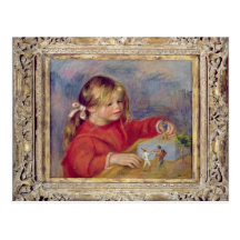 Claude Renoir at play, c.1905 Postcard