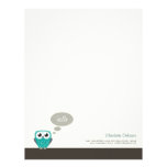 Claude the Little Owl Personalizable Letterhead