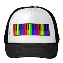 Clavier d'arc-en-ciel casquette
