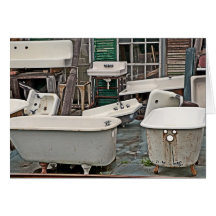 Claw Foot Bathtubs Greeting Card