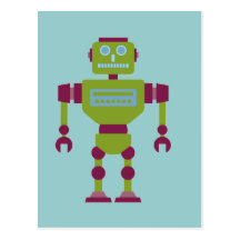 Claw Handed Robot Post Card