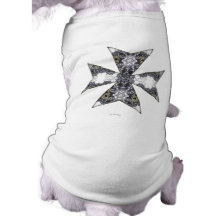 Claws and Fangs Cross Kaleidoscope Mandala Pet T-shirt