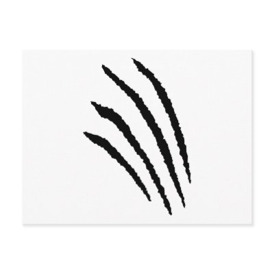 Claws - Scratch Post Card by Thinkdifferent