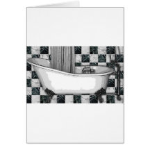 CLAWTUB BATH TESSA 1.jpg Greeting Card