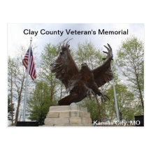 Clay County Veteran's Memorial Postcard