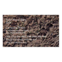 Clay Dry Soil Texture Business Card Template
