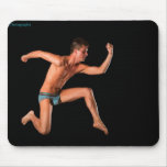 Clay Running Man Mouse Pad