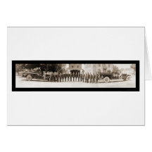 Clayton, NJ Fire Dept Photo 1920 Greeting Cards
