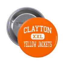Clayton - Yellow Jackets - Junior - Clayton Pinback Button