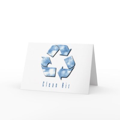 Clean Air Greeting Card by OrganicItems