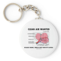 Clean Air Wanted (Health & Medicine Alveoli Humour