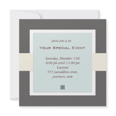 Clean and Simple Invitation by pixiestick