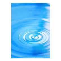Clean blue water ripples custom announcement
