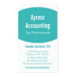 Clean Curves Business Card, Turquoise