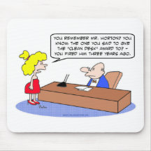 clean desk award fired mousepads