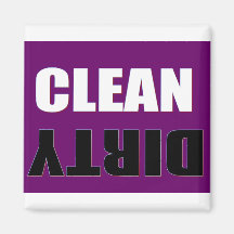 Clean Dirty Dish Washer Magnet