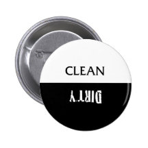 Clean Dirty Dishes Magnet Button