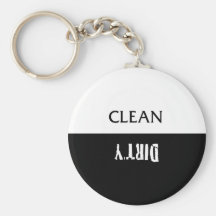 Clean Dirty Dishes Magnet Keychain