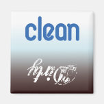 clean/dirty dishwasher/laundry refrigerator magnet