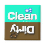Clean / Dirty Dishwasher Magnet magnets