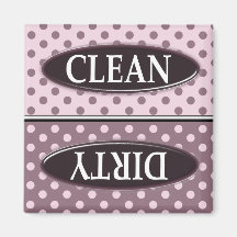 Clean Dirty Dishwasher magnet