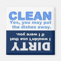 Clean Dirty Dishwasher magnet magnets