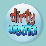 Clean Dirty Dishwasher Magnet Red Blue Round magnets