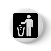 Clean Earth! Ecology products! Pinback Button