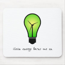 Clean Energy Bulb - Mousepad