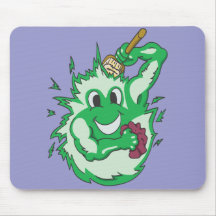 Clean Energy Green Coloured Mouse Pads